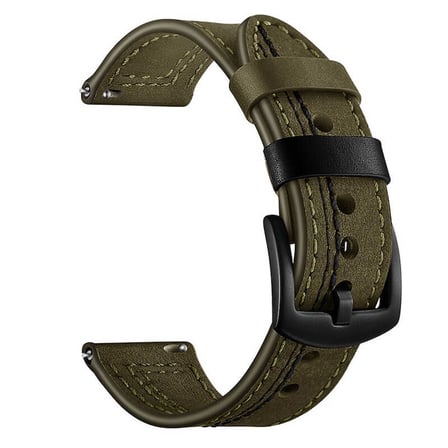 Huawei Watch GT 3 46mm Uyumlu KRD-19 Deri Zore Kordon-Siyah