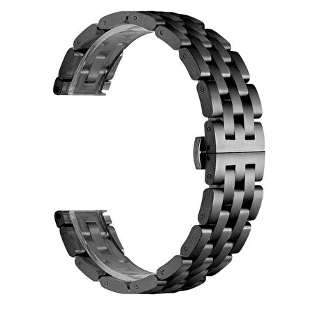 Gear S2 (20mm) Uyumlu KRD-20 Metal Zore Kordon-Gold