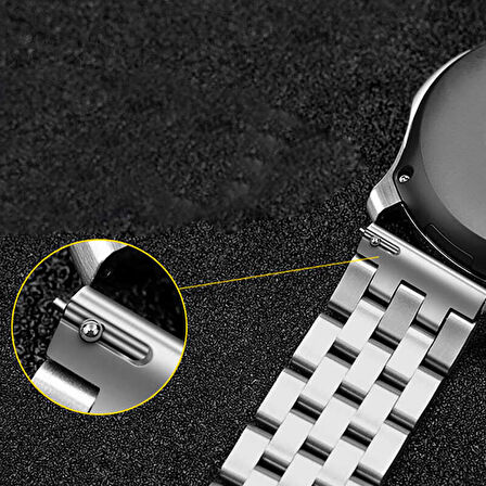 Gear S2 (20mm) Uyumlu KRD-20 Metal Zore Kordon-Gold