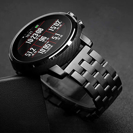 Huawei Watch GT 3 42mm Uyumlu KRD-20 Metal Zore Kordon-Siyah