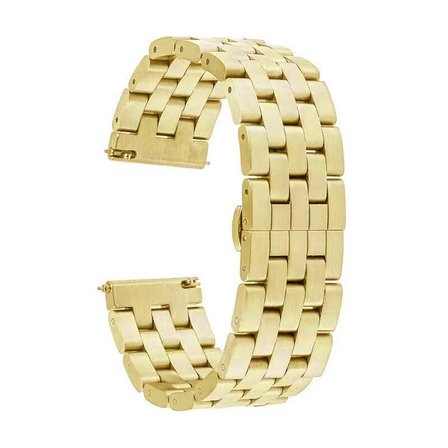 Gear S3 (22mm) Uyumlu KRD-20 Metal Zore Kordon-Gold