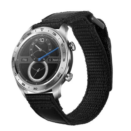 ​​Galaxy Watch 42mm (20mm) Magic Nylon Zore Kordon-Siyah