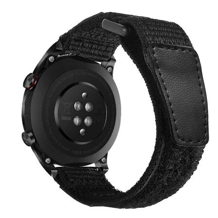 ​​Galaxy Watch 42mm (20mm) Magic Nylon Zore Kordon-Siyah