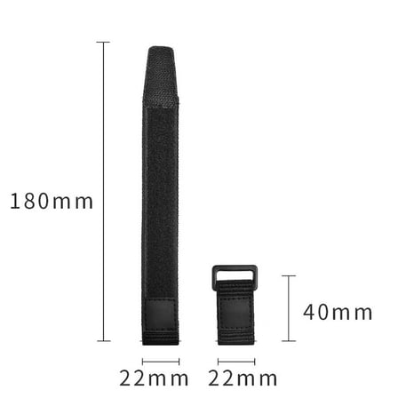 Gear S3 (22mm) Magic Nylon Zore Kordon-Siyah