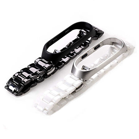 Xiaomi Mi Band 4 Uyumlu KRD-21 Metal Zore Kordon-Siyah