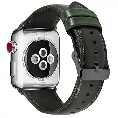 ​​​Apple Watch Uyumlu 44mm Luxury Leather Deri Kordon 