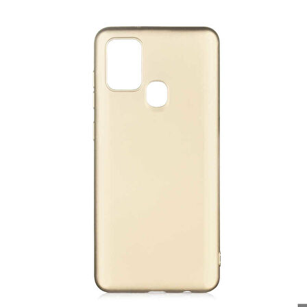 Galaxy A21S Uyumlu Zore Premier Silikon Kapak-Gold