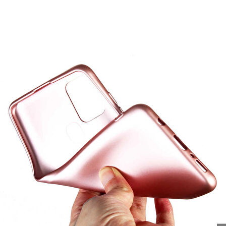 Galaxy A21S Uyumlu Zore Premier Silikon Kapak-Rose Gold