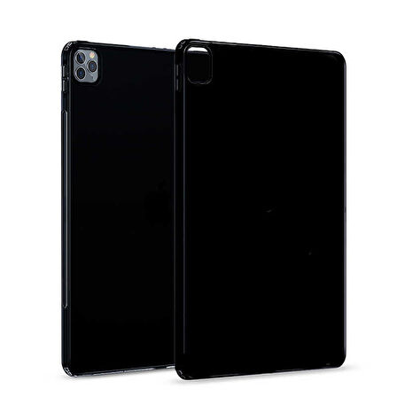 iPad Pro 11 2020 (2.Nesil) - Uyumlu Uyumlu ​MKST Tablet Süper Silikon Kapak-Siyah