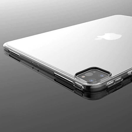 iPad Pro 11 2020 (2.Nesil) - Uyumlu Uyumlu ​İNC Tablet Süper Silikon Kapak-Renksiz