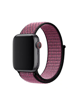 Apple Watch Ultra 49mm Kordon Uyumlu Krd-03 Hasır Strap Kayış - No9