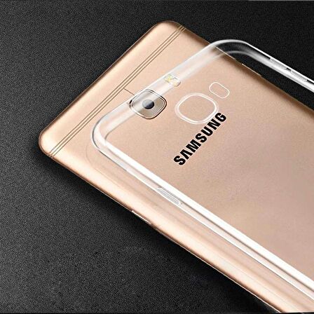 Galaxy C9 Pro Uyumlu Zore Süper Silikon Kapak-Renksiz