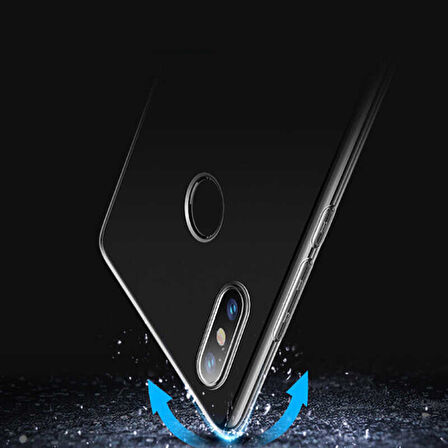 Xiaomi Mi 6X Kılıf Zore Süper Silikon Kapak-Renksiz