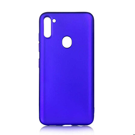 Galaxy A11 Uyumlu Zore Premier Silikon Kapak-Saks Mavi