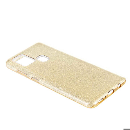 Galaxy A21S Uyumlu Zore Shining Silikon-Gri
