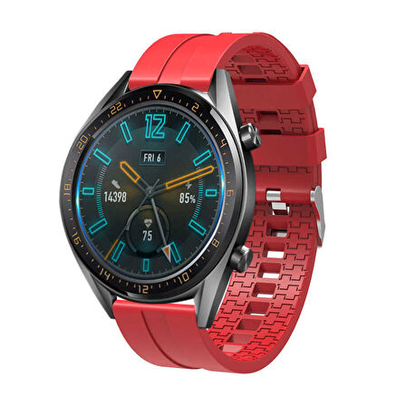 Huawei Watch GT 3 46mm KRD-23 Uyumlu Zore Kordon-Kırmızı