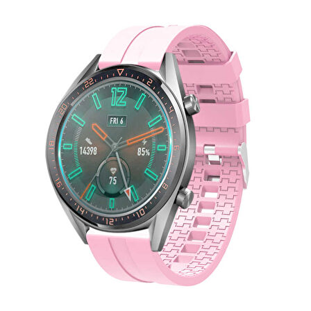 Huawei Watch GT 3 46mm KRD-23 Uyumlu Zore Kordon-Pembe