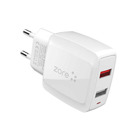 Beyaz Vest Serisi V2 Micro 2 in 1 Şarj Seti-Zore