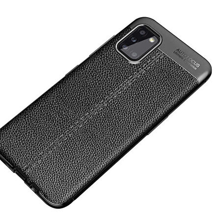 Galaxy A31 Uyumlu Zore Niss Silikon Kapak-Siyah