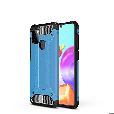 Galaxy A21S Uyumlu Zore Crash Silikon Kapak-Siyah