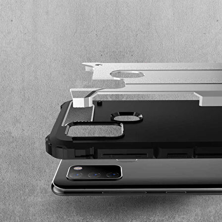 Galaxy A21S Uyumlu Zore Crash Silikon Kapak-Siyah