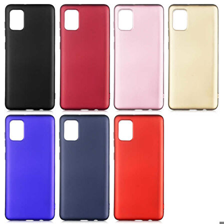 Galaxy A31 Uyumlu Zore Premier Silikon Kapak-Saks Mavi