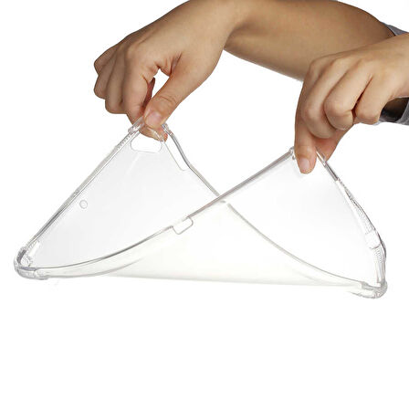 iPad Pro 9.7 2016 Kılıf ​FRMS Tablet Nitro Anti Shock Silikon Kapak - Renksiz