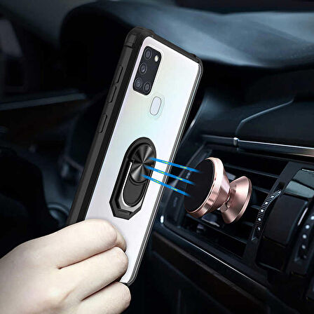 Galaxy A21S Uyumlu Zore Mola Kapak-Siyah