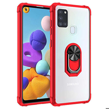 Galaxy A21S Uyumlu Zore Mola Kapak-Kırmızı