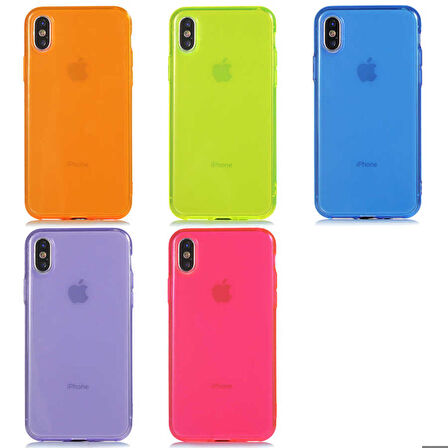 iPhone X Uyumlu Zore Mun Silikon-Mor