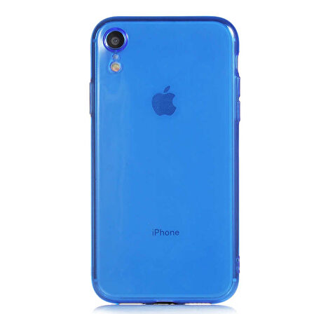 iPhone XR 6.1 Uyumlu Zore Mun Silikon-Lacivert