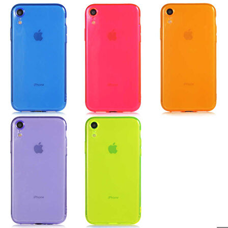 iPhone XR 6.1 Uyumlu Zore Mun Silikon-Sarı