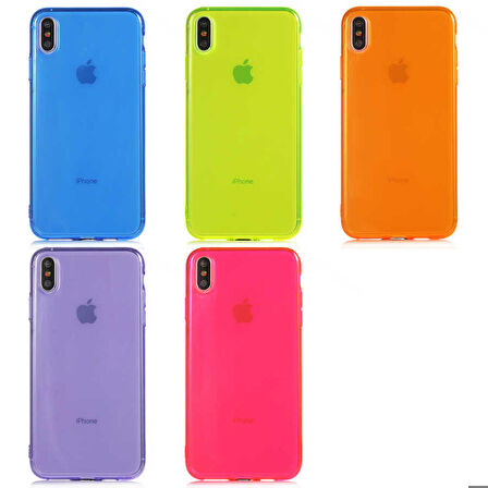 iPhone XS Max 6.5 Uyumlu Zore Mun Silikon-Sarı