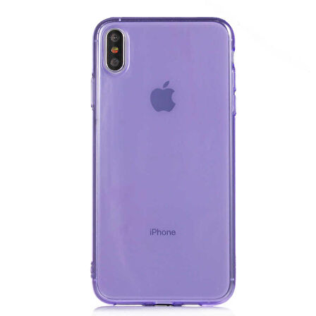 iPhone XS Max 6.5 Uyumlu Zore Mun Silikon-Mor