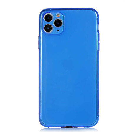 iPhone 11 Pro Max Uyumlu Zore Mun Silikon-Lacivert