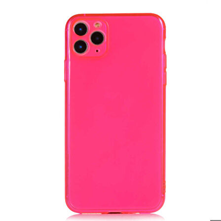 iPhone 11 Pro Max Uyumlu Zore Mun Silikon-Pembe