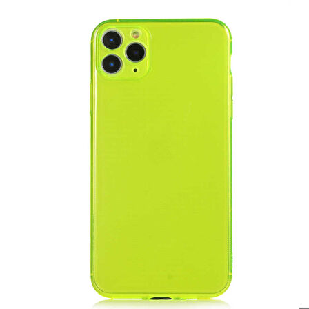 iPhone 11 Pro Max Uyumlu Zore Mun Silikon-Sarı