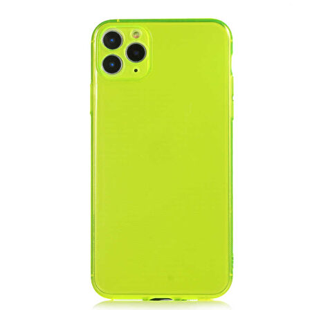 iPhone 11 Pro Max Uyumlu Zore Mun Silikon-Sarı