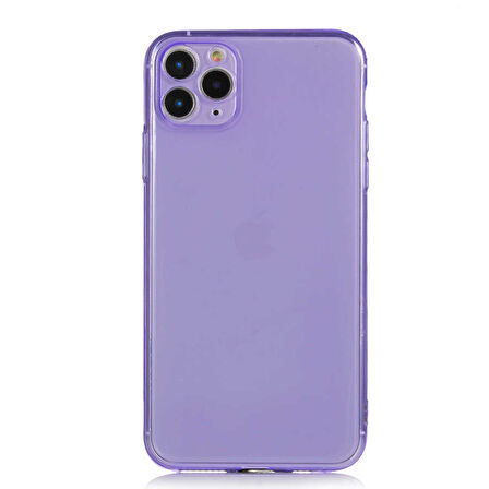 iPhone 11 Pro Max Uyumlu Zore Mun Silikon-Mor
