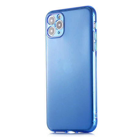 iPhone 11 Pro Max Uyumlu Zore Mun Silikon-Turuncu