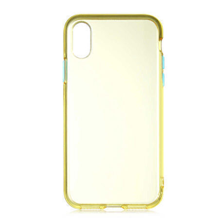 iPhone XS 5.8 Uyumlu Zore Bistro Kapak-Sarı