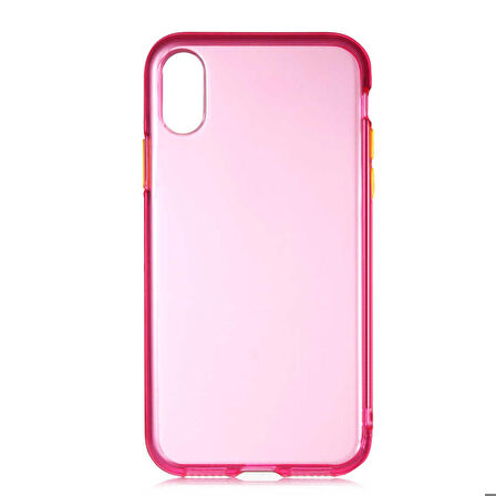 iPhone XS Max 6.5 Uyumlu Zore Bistro Kapak-Pembe