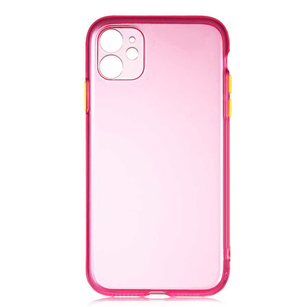 iPhone 11 Uyumlu Zore Bistro Kılıf-Pembe
