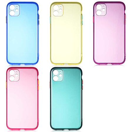 iPhone 11 Uyumlu Zore Bistro Kılıf-Sarı