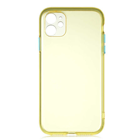 iPhone 11 Uyumlu Zore Bistro Kılıf-Sarı