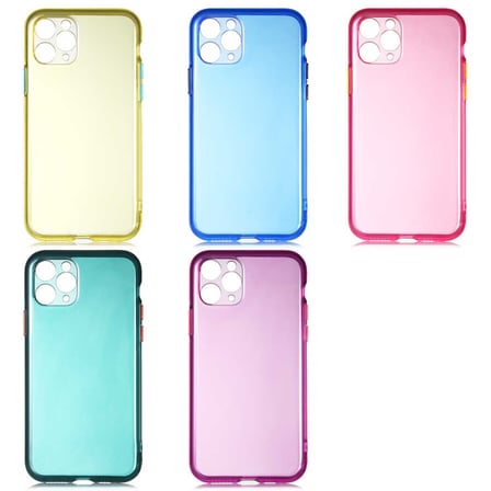 iPhone 11 Pro Max Uyumlu MKST Bistro Kılıf-Pembe