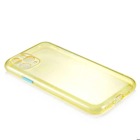 iPhone 11 Pro Max Uyumlu Zore Bistro Kapak-Sarı