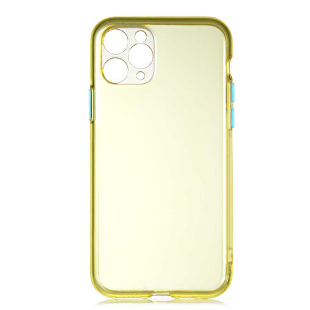 iPhone 11 Pro Max Uyumlu Zore Bistro Kılıf-Sarı