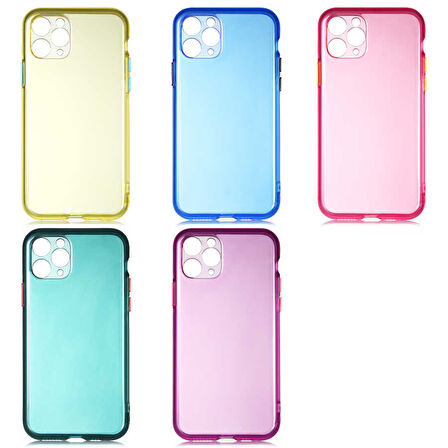 iPhone 11 Pro Max Uyumlu Zore Bistro Kılıf-Sarı