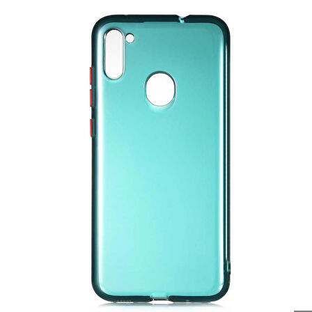 Galaxy M11 Uyumlu Zore Bistro Kapak-Koyu Yeşil